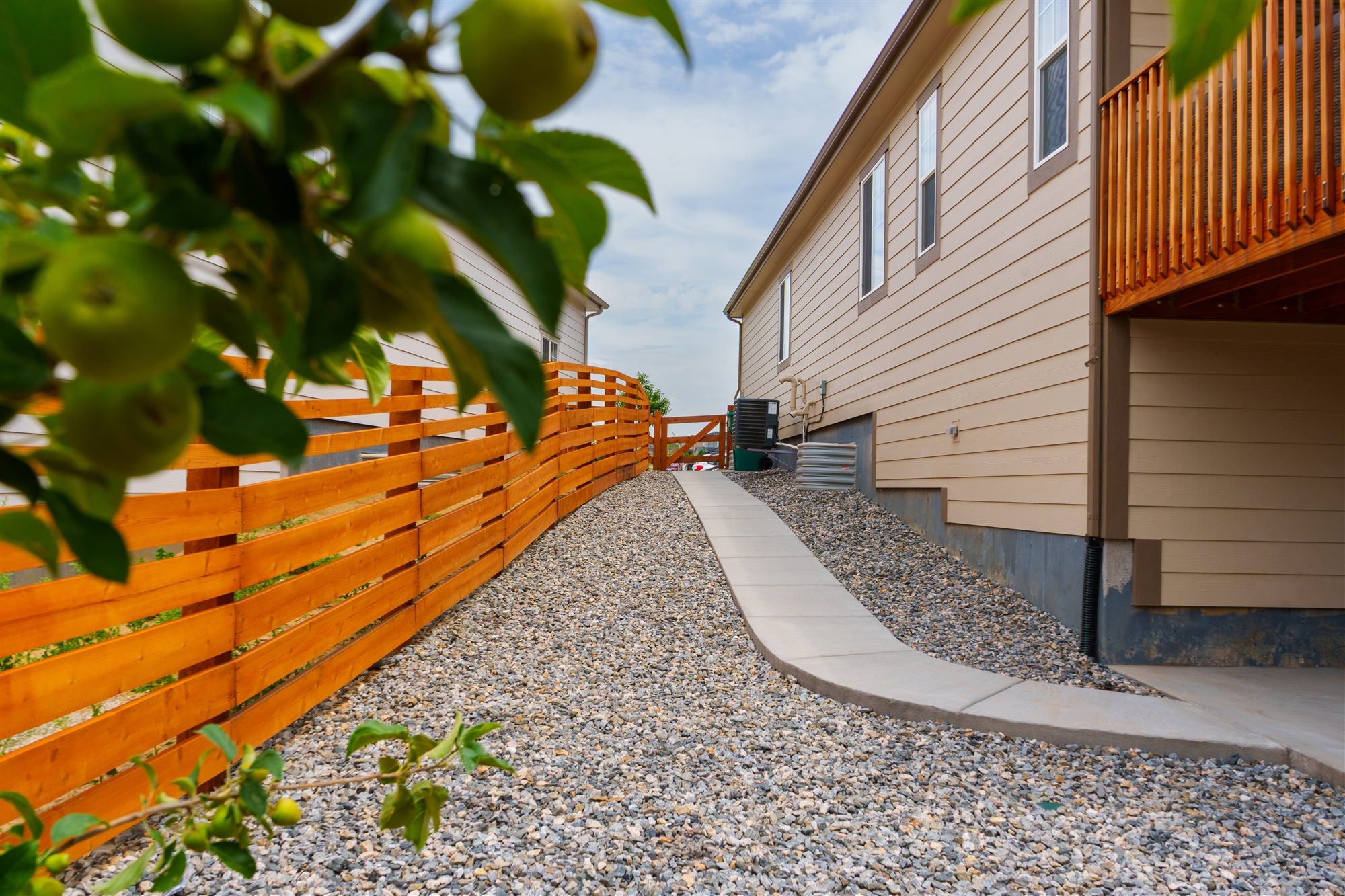 Concrete walkway